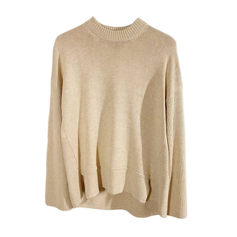 Lululemon tan knit pullover sweater size M/L